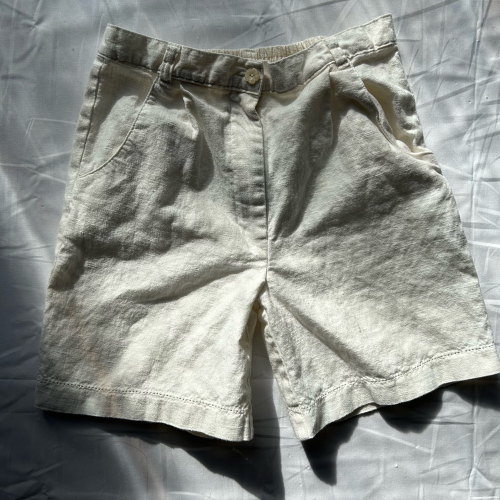 Chic Cream Kids Formal Shorts